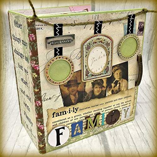 FAMILY Chipboard Scrapbook Scrapbooking Mini Album