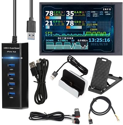 Oikabio 3.5 inch IPS LCD Monitor Secondary Display PC CPU GPU Monitoring USB