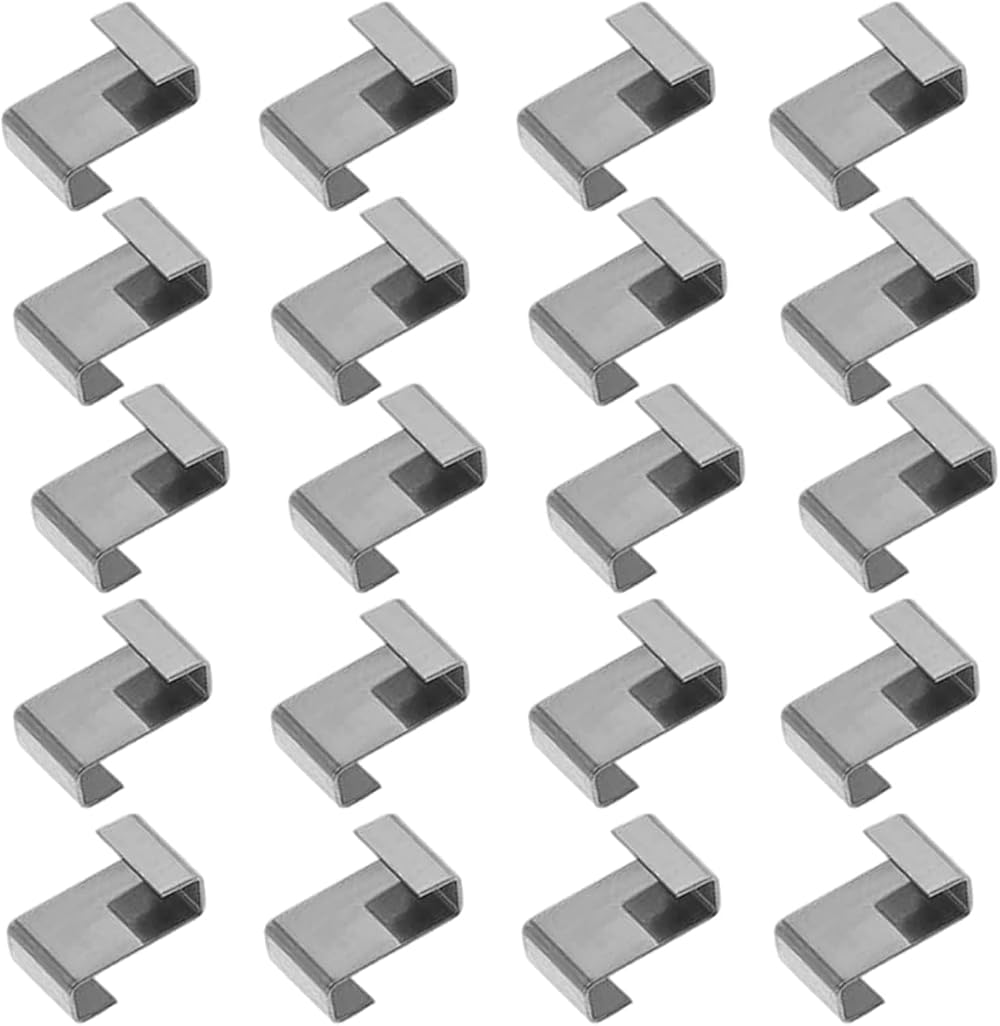 HONGCI 50 Pcs Z Clips for Greenhouse Glass Stainless Steel 304