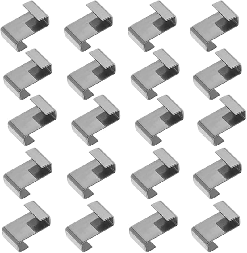 HONGCI 50 Pcs Z Clips for Greenhouse Glass Stainless Steel 304