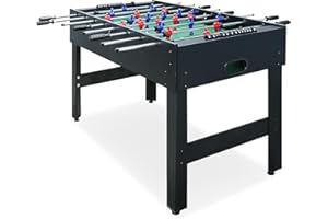 Seydrey 48" Full Size Foosball Table, Table Soccer Set with 2 Footballs, Score Keeper, Solid and Sturdy Legs, Football Table for Home, Family, Adults