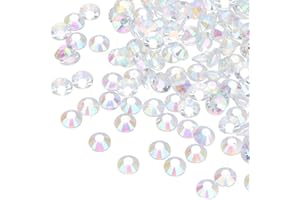 MECCANIXITY 6000 Pcs Clear Resin Flatback Rhinestone SS16 4mm Resin Non Hotfix Rhinestones for Crafts DIY Design, Tumblers, C