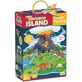 Peaceable Kingdom Jumbo Dinosaur Floor Puzzle 48 Pieces | A 42-piece floor puzzle that builds focus and patience. Ages 5+.
