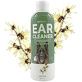 Bark2Basics Dog Ear Cleaner, 16 oz - All Natural, Witch Hazel, Gentle Aloe Vera and Chamomile Extract Base, Breaks Through Tough Wax