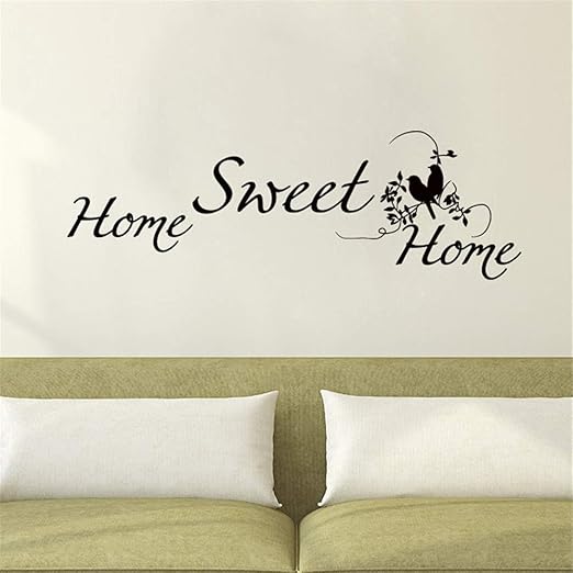 yiyiyaya Tatuajes de Pared Hogar Dulce Hogar Etiqueta de La Pared ...