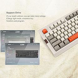 NACODEX AK510 Retro RGB Mechanical Keyboard 104