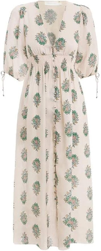 Zimmermann Verity Shirred Waist Dress at Amazon Womenâs Clothing store