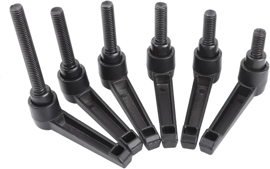Vite con manico regolabile in plastica dritta, M6 x 20mm