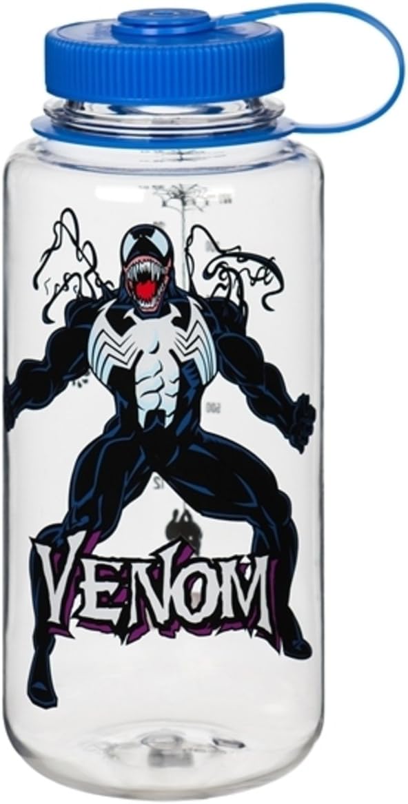 Nalgene Tritan Wide Mouth BPA-Free Water Bottle, 32 Oz, Venom