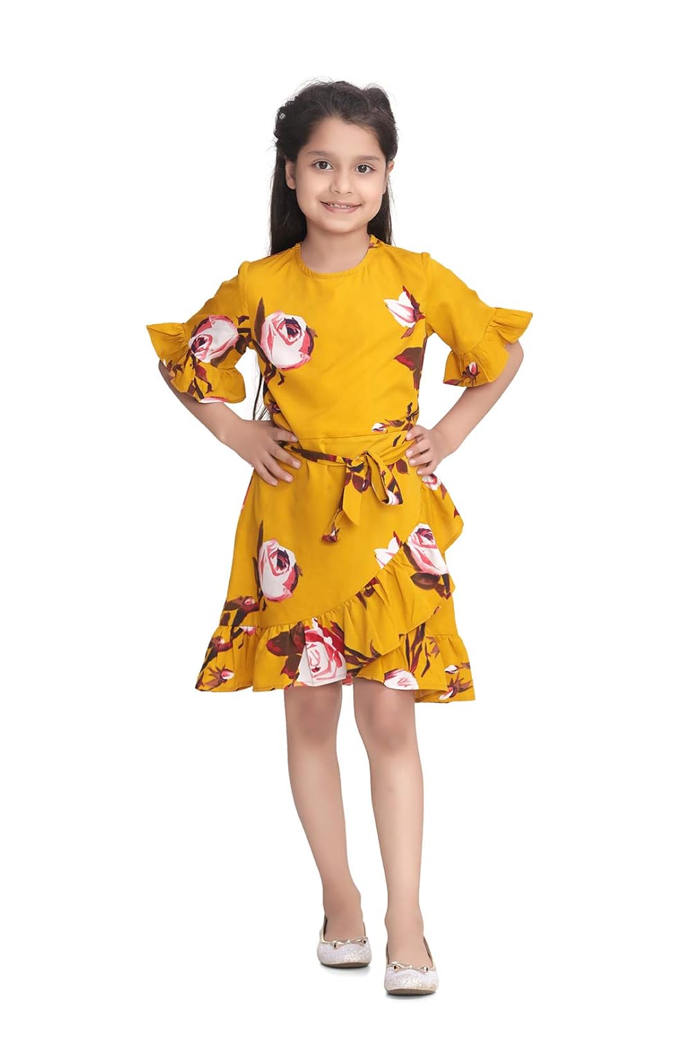 girls mustard dress