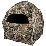 Ameristep Doghouse Lightweight Durable Hunting Spring Steel Ground Blind with Backpack Carrying Case - 2 Hunters Concealment