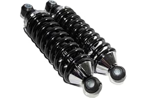 HiBuyer Universal Rear Shock Damper, Adjustable Rear Street Coilover w/350 Pound Black Coated Springs