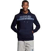 Messi Men's Lifestyle Logo Hoodie, Pullover Sweatshirt with Drawstring, Comfortable Fit