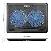 AUKEY Laptop Cooling Pad, Laptop Cooler with 2 Blue LED Fans, 2 USB Ports, and Adjustable Stands for Laptop Up to 17