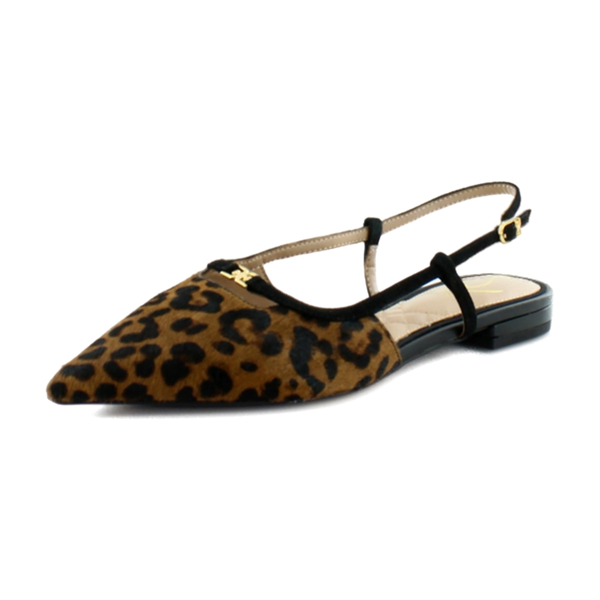 Sam Edelman Women’s Cohen Ballet Flat Granada Tan/Black 5.5 Medium
