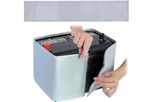 1 kit d'isolation universel de batterie de voiture de 101,6 x 17,8 cm, couverture auto-conductrice, couverture auto-adhésive 