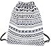 DANUC Gym Sack Bag Drawstring Backpack Sport Bag for Men & Women Dance Camp Travel Beach Backpack (Blue)