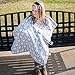 Kids N’ Such Peekaboo Baby Car Seat Cover Car Seat Canopy & Nursing Cover, Arrow/Blue Minky