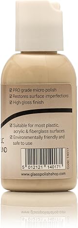 Glass Polish 1.7oz Plastic & Acrylic Polishing Compound GP14017 view 2