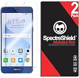 [2-Pack] Screen Protector Compatible with Huawei Honor 8 Screen Protector Case Friendly Accessories Flexible Full Coverage Clear TPU Film