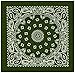 Mato & Hash Large Bandanas 27 x 27 | Versatile Biker Rags | Classic Paisley Bandana Pattern - Olive CA4200
