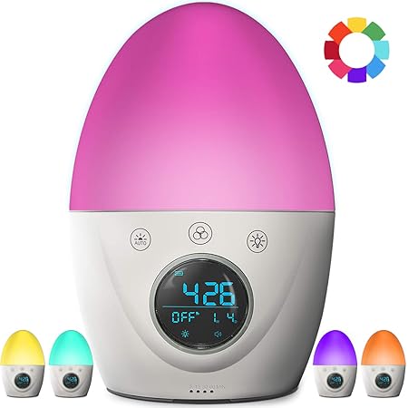 FiveHome Kinderwecker -Wake up Wecker - Wake up Light - Lichtwecker-Kinderwecker Mädchen-Jungs - Nachtlicht-Tageslichtwecker 