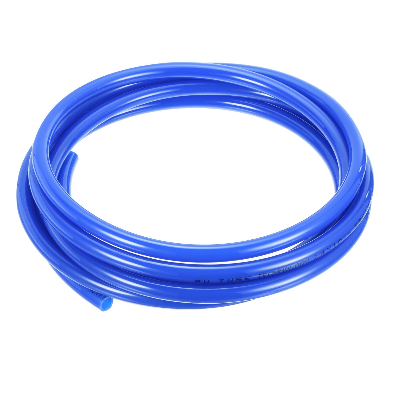 Rebower Pneumatic Tubing Pipe,14mm x 10mm Blue PU Polyurethane Tube,16.4FT 5M,PU Air Line Tubing Hose Tubes for Air Compressor,Fluid Transfer,Air Brake