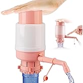 Portable Manual Water Pump for 5 Gallon Bottle, Water Jug Dispenser Bottle Pump Drinking Water Pump with an Extra Short Tube and Cap, Hand Press Water Cooler Dispenser for 2-6 Gallon