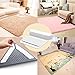 Items Index Rug Gripper Set – #1 Anti-Slip Carpet Corner Tape For Bathroom And Kitchen Rugs, Non-Skid Sticker Anti-Curl For Safety, For Every Surface, Hardwood And Tile Floor, Invisible And Reusable
