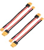 Adaptateur XT90 Mâle Vers HXT 4mm - Câble 12 AWG, 90A, Pour Batterie LiPo Modélisme, Connecteurs Plaqués Or