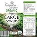Australian Organic Pure Carob Syrup 33.8fl.oz (999ml) NON-GMO, World's Best Tasting Carob Syrup, Vegan, A New Generation Carob