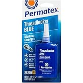 Permatex 24240 Medium Strength Threadlocker Blue, 36 ml, Automotive Threadlocker For Preventing Bolts From Loosening And Corrosion, Removable With Hand Tools