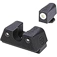 TRUGLO Tritium X Night Sight Set, Compatible with Glock Handguns | Glowing Front & Rear Gun Sights with 3-Dot Configuration | Snag-Free Design Fits Most Standard Holsters