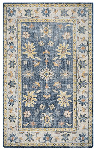 Rizzy Home Maison Collection Area Rug, 3' x 5', Multicolor/Grey/Orange/Yellow/Khaki/Blue