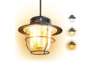 XRDZYXGS Camping Lantern, Rechargeable Camping Light - 2600mAh Battery, 4 Light Modes, IP65 Waterproof, Portable Camping Lamp