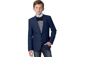 YAVAKOOR Tweed Herringbone Boys Blazer Classic Jacket for Boy Casual Jacket Formal Tweed Patterned Sport Coat