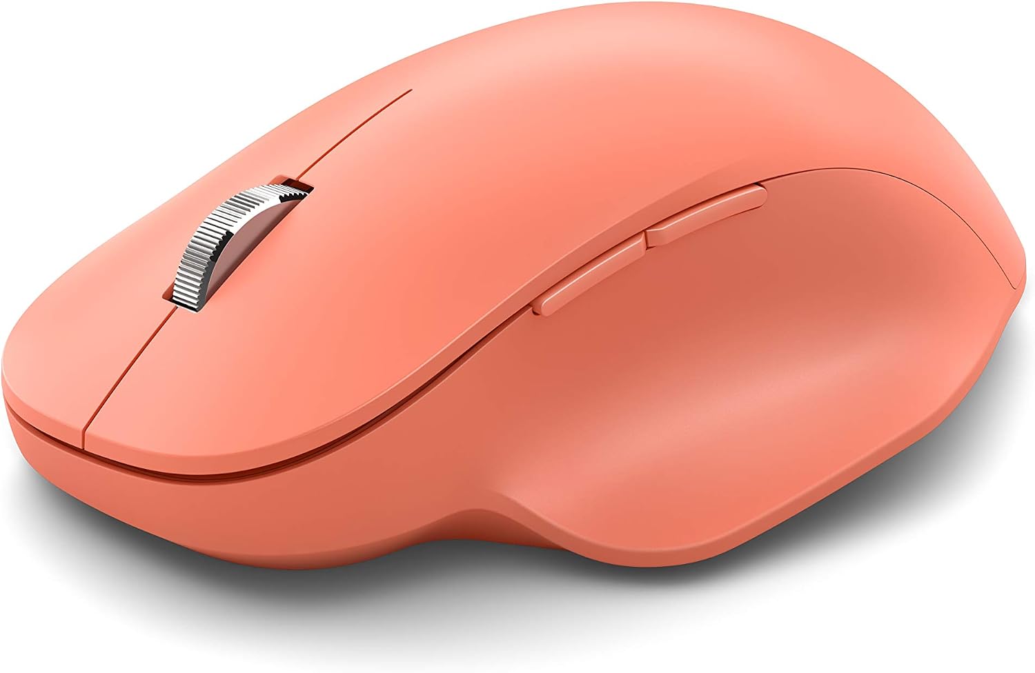 Microsoft Bluetooth Ergonomic Mouse, Peach, All-Day Comfort with Soft Thumb Rest, Connect Up to 3 Devices