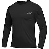 Men's UPF 50+ Sun Protection Shirts Rash Guard Long Sleeve Quick Dry Moisture Wicking Workouts Outdoor