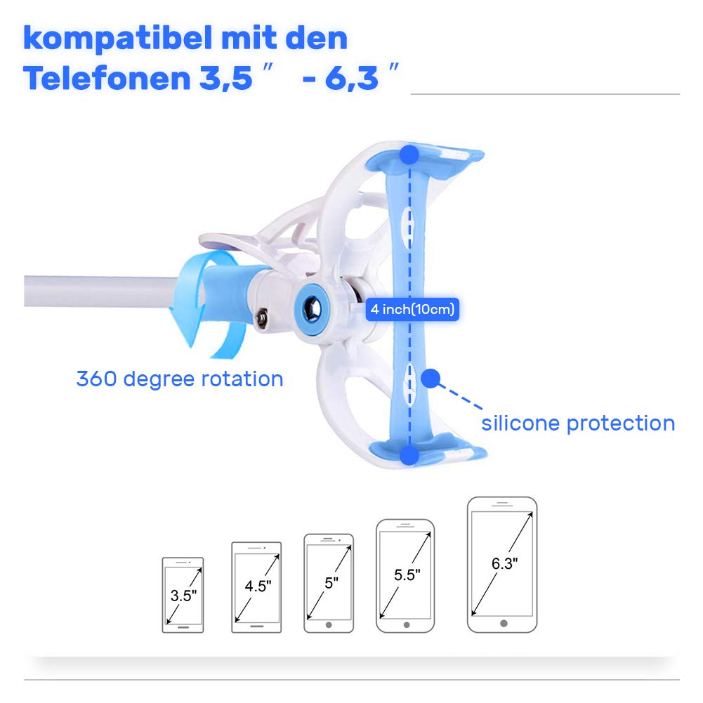Baby Kamera Halterung von CalMyotis, Universal Baby Monitor Halter,babyphone, Regal Flexible Kamera, Kompatibel mit den meisten Baby Kameras Oder Sprechanlagen (Blau)