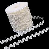 Rick Rack Wave Bending Fringe Trim 40 Yards Beige