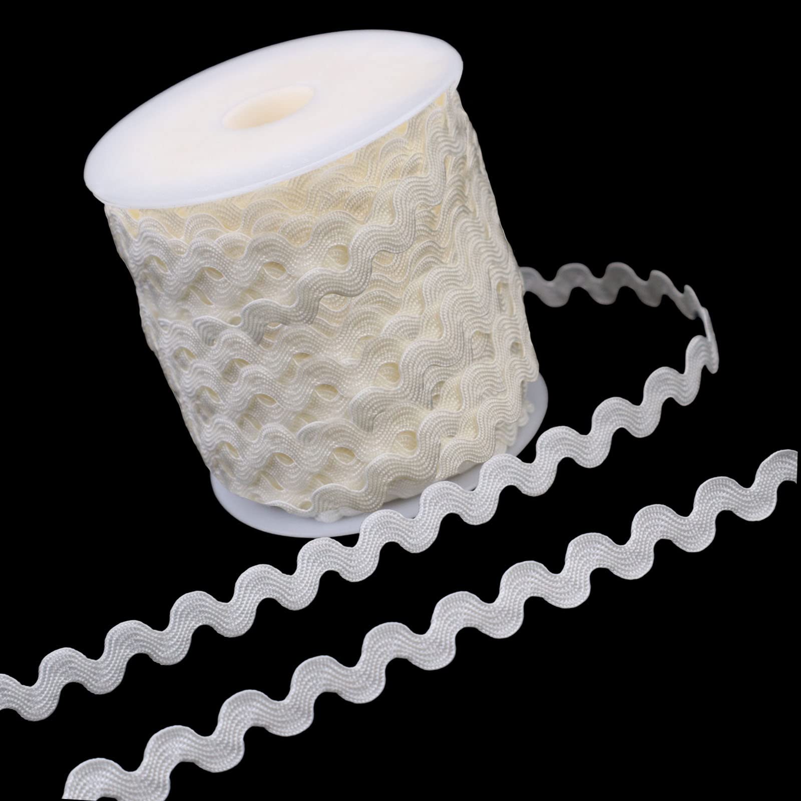 Rick Rack Wave Bending Fringe Trim 40 Yards Beige