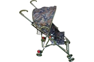 AmorosO Single Umbrella Stroller for Toddler - Travel Stroller for Babies - Sun Protection Cover - Nylon Fabric Material - Metal Frame - PP Plastic Handle Material - Camouflage