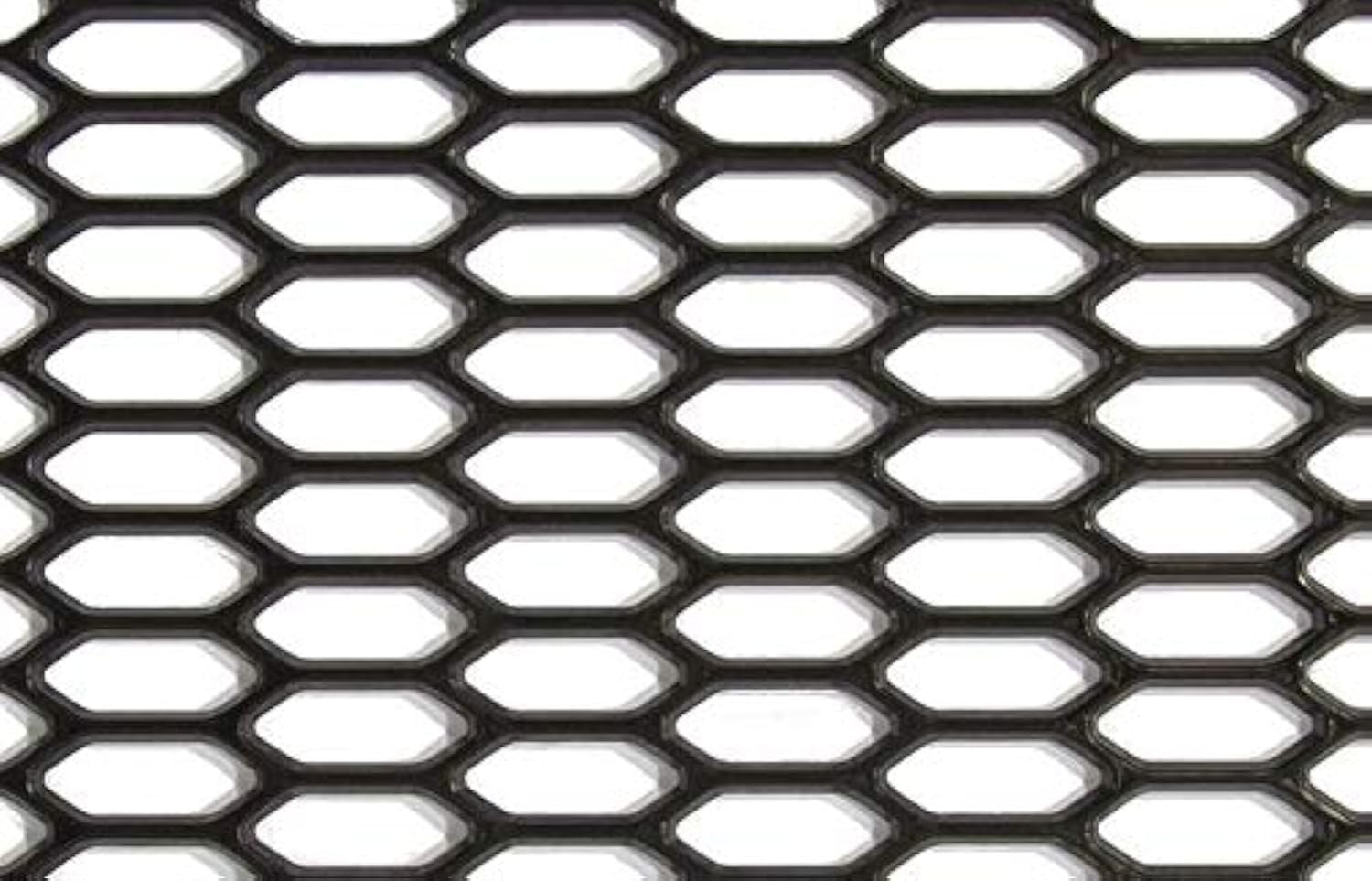 AutoStyle Synthetic Race mesh ABS black - HEX Fine 18x7mm - 120x30cm