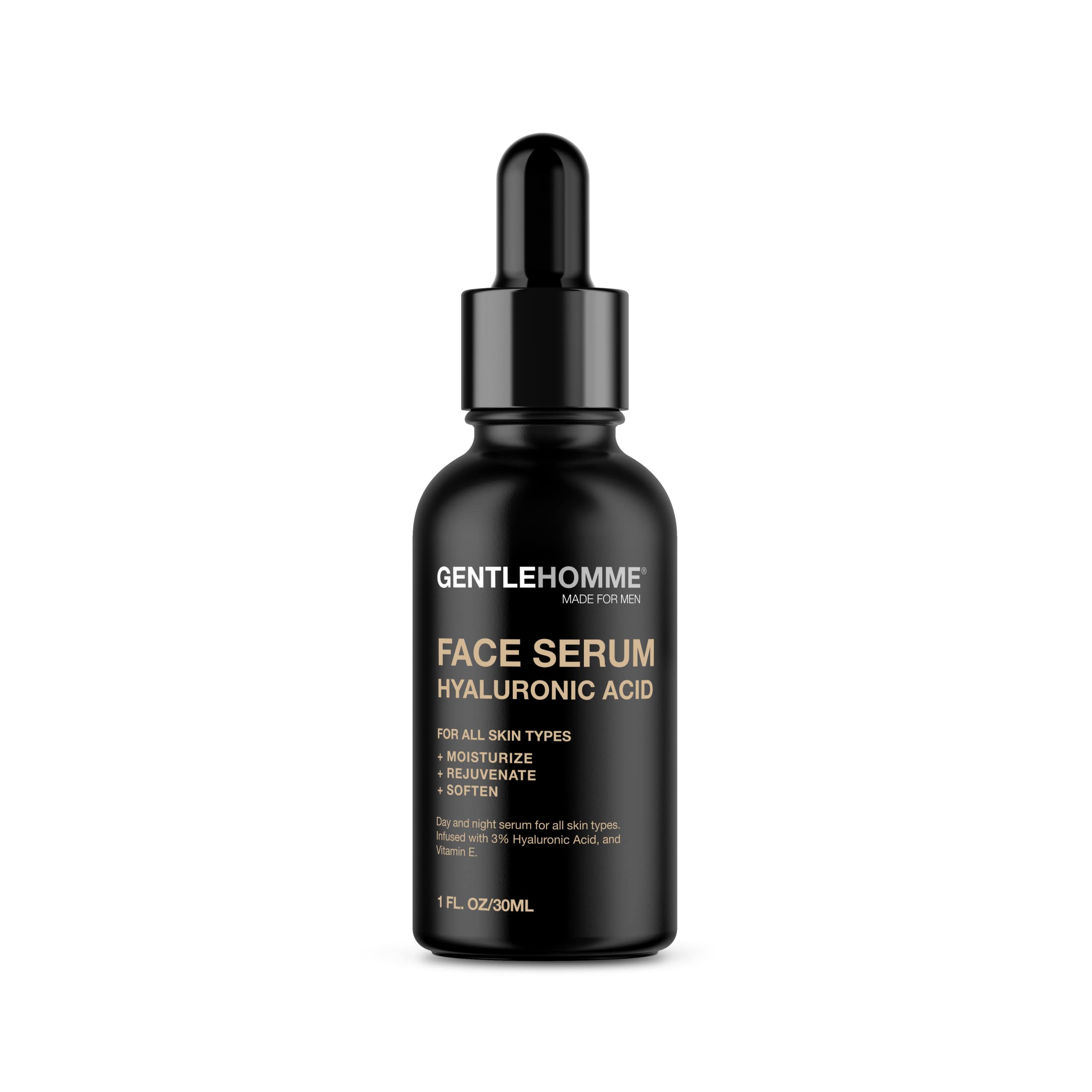 Gentlehomme Hyaluronic Acid Day & Night Facial Serum for Men - anti-wrinkle & firming - 30 mL