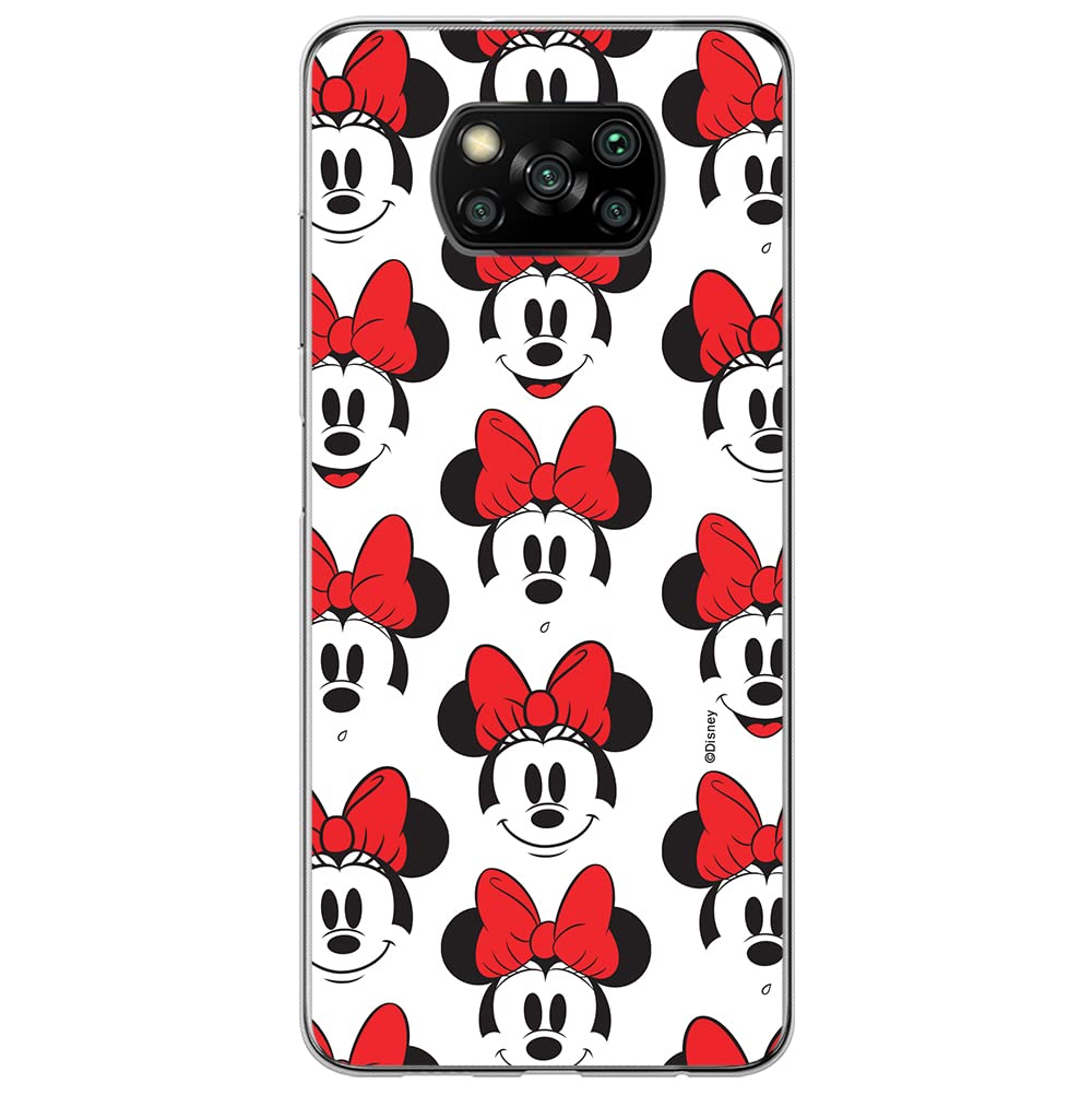 ERT GROUP mobile phone case for Xiaomi POCOPHONE X3 original and officially Licensed Disney pattern Minnie 058 optimally adapted to the shape of the mobile phone, case made of TPU