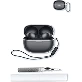 Case for Redmi Buds 6 Pro Wireless Headphones Earbuds,Soft Protective,Shockproof, BOVUGAC High Transparency TPU Case Cover for Redmi Buds 6 Pro Earbuds with Keychain &amp; Cleaning Kit &amp; Lanyard-Clear