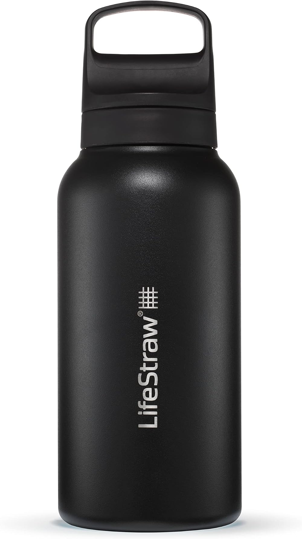 LifeStraw Go Series Insulated Stainless Steel Water Filter Bottle 1L Nordic Noir