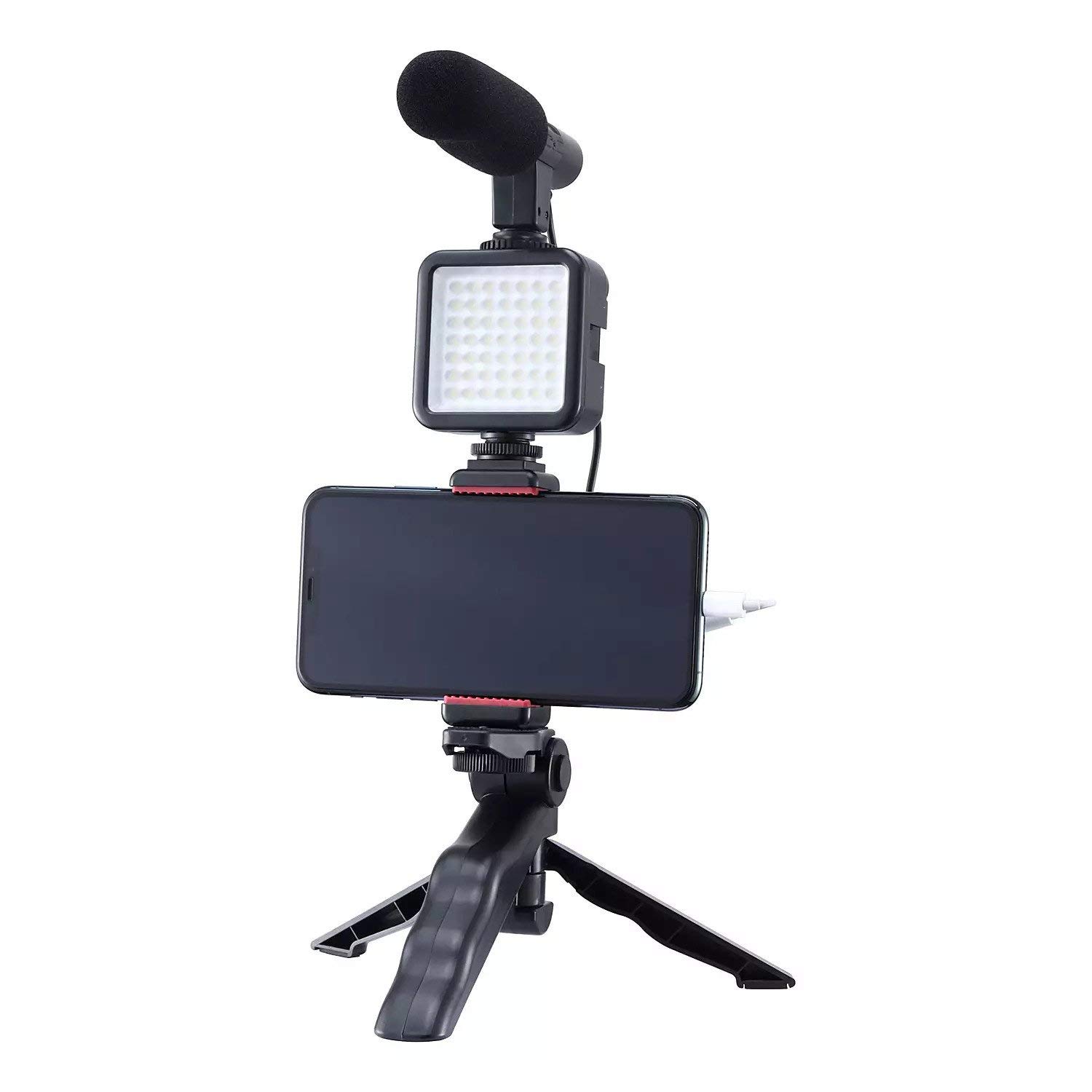 TREPIED AVEC LED MICRO ET SUPPORT SMARTPHONE