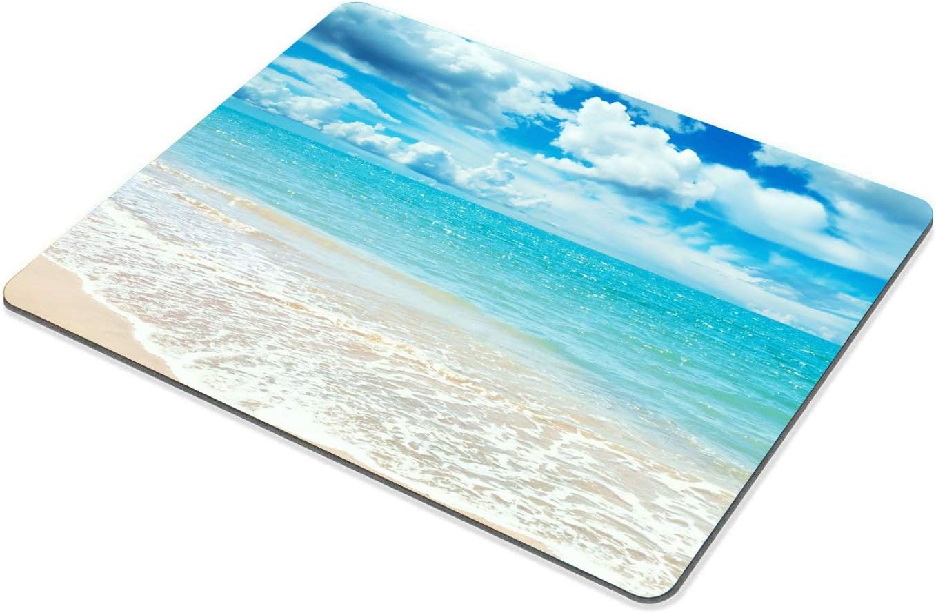Wasach Mouse Pad Custom Design,Beach Sunny day Rectangle Non-Slip Rubber Mousepad Gaming Mouse Pad, MultiColor 06, 241L x 201W mm - Image 4
