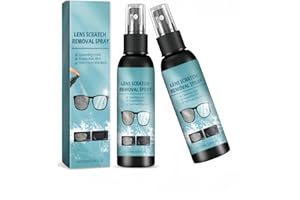 GARTIAGE 2PCS Glasses Scratch Remover,Scratch Remover for Eyeglasses,Lens Buff Eyeglass Scratch Remover,Eye Glass Cleaners Spray,Travel Necessities